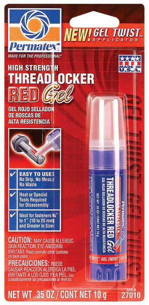 Red Threadlocker Gel Tube 10g (PEX27010)