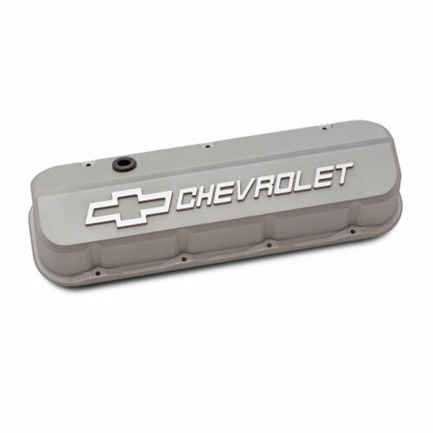 Slant Edge Valve Covers BBC Cast Gray Crinkle (PFM141-872)