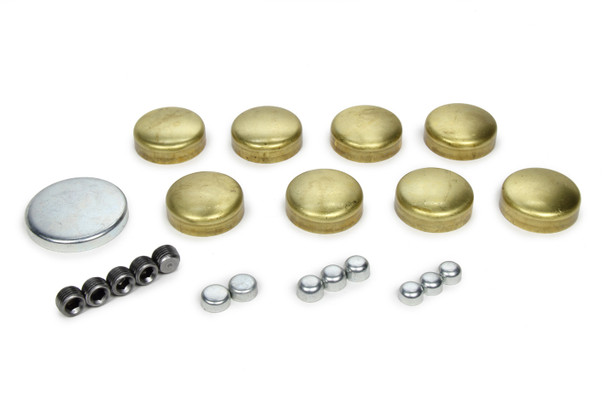 350 Chevy Freeze Plug Kit - Brass (Bag) (PIOPE100BR)