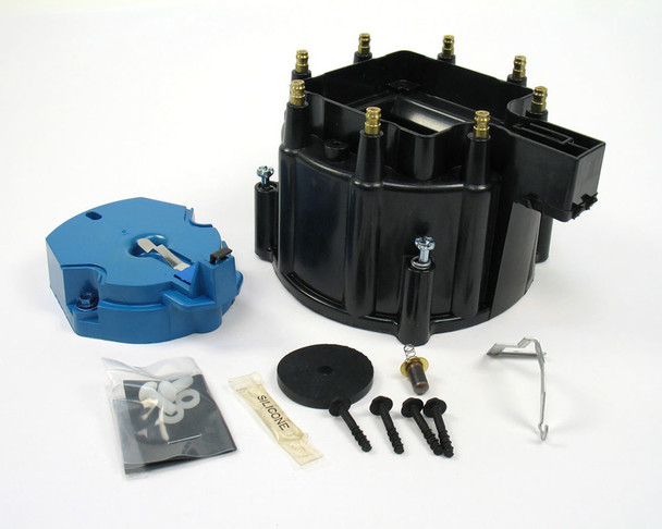 GM V8 Cap & Rotor Kit - Black (PRTD4000)