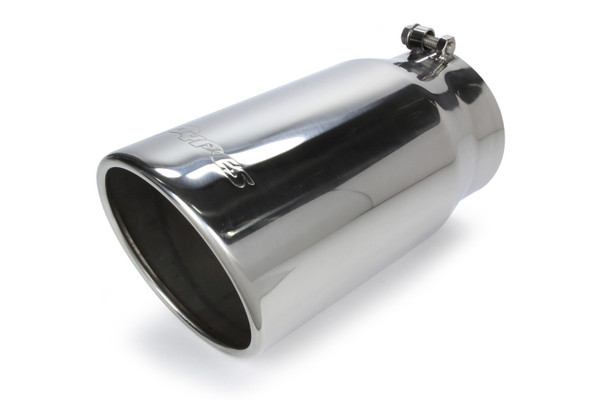 Exhaust Tip 5in x 6in 12in L Polished Bolt-on (PYPEVT506)