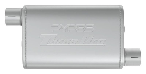 Turbo Pro Muffler 2.5in Offset In/Out (PYPMVT10)