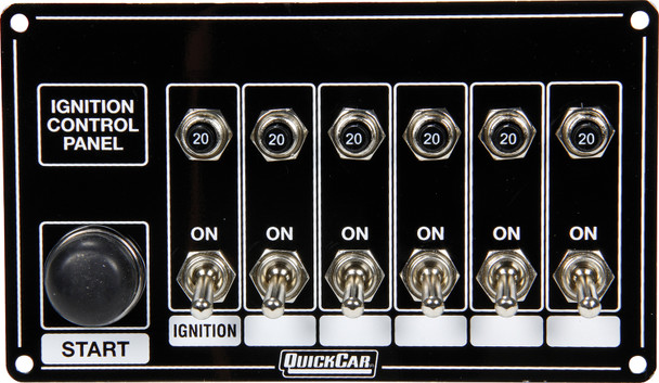 Ignition Panel Blk w/ Start But. 5 Acc. Circut (QRP50-868)