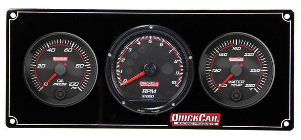 Redline 2-1 Gauge Panel OP/WT w/Recall Tach (QRP69-2031)