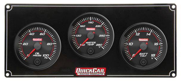 Redline 3 Gauge Panel OP/WT/VOLT (QRP69-3017)