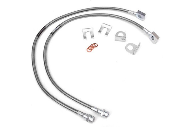 97-06 Jeep TJ Front Stainless Brake Line (RCS89702)