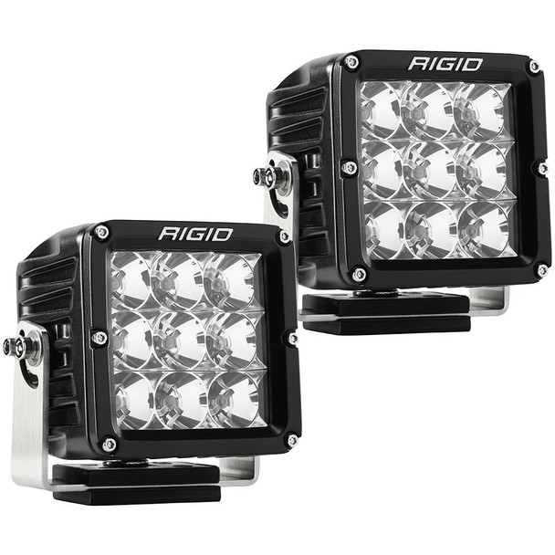 LED Light 4x4in D-XL Pro Series Flood Beam Pair (RIG322113)