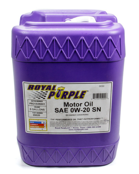 Multi-Grade Motor Oil 0w20 5 Gallon Pail Dexos (ROY05020)