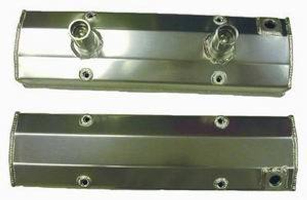 Fabricated SB Chevy Circ le Track Valve Covers Pr (RPCR6240)