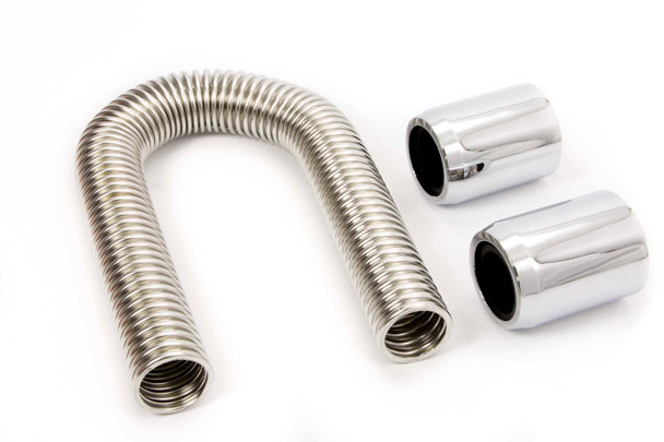 36in Stainless Hose Kit w/Chrome Ends (RPCR7308)