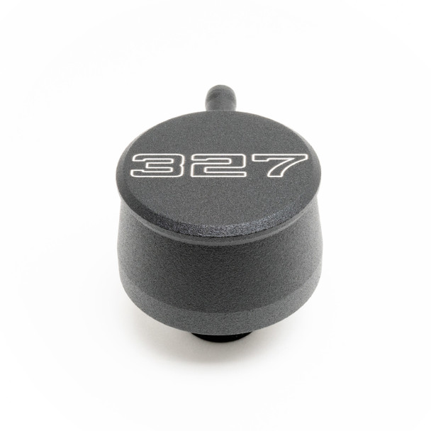 Valve Cover Breather 327 Logo Black Each (RPCR8341) Valve Cover Breather 327 Logo Black Each (RPCR8341)