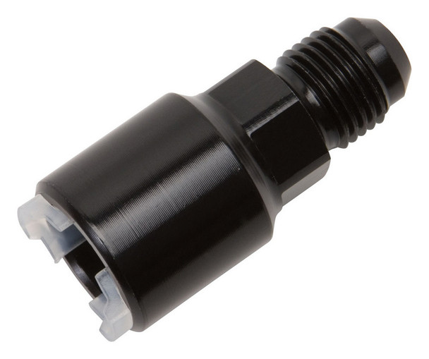 Push-On EFI Fitting #6 to 3/8in Hard Tube Black (RUS640853)