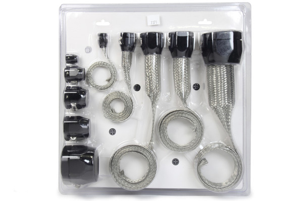 Hose Sleeving Kit Black Braided Stainless Steel (SPC7371)