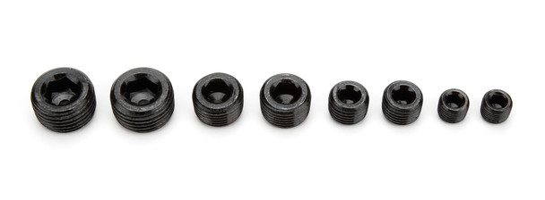 Pipe Plugs Allen Head Black 8Pcs. (SPC8250BK)