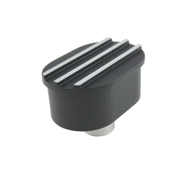 Breather Cap Push-In Ov al Finned Black Alum (SPC8486BK)