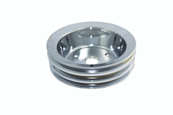 SBC SWP 3 Groove Crank Pulley Chrome (SPC8963)