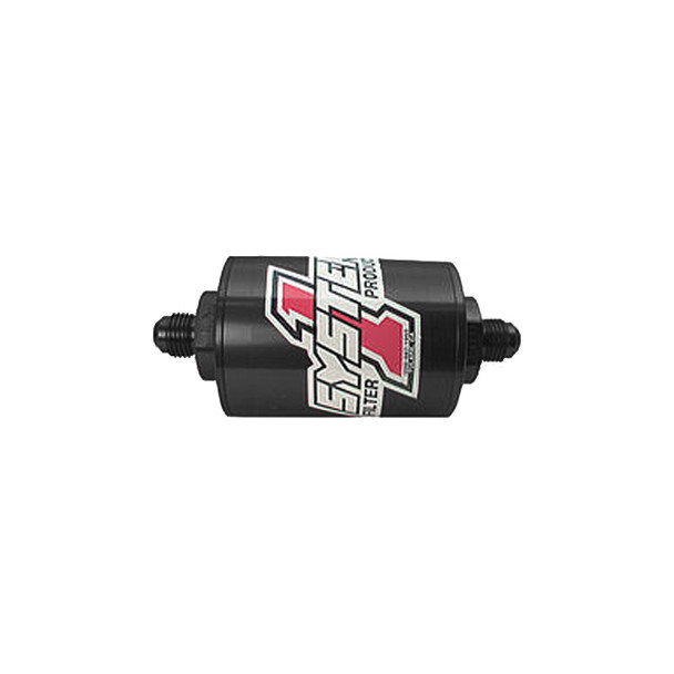 Pro Street Inline Fuel Filter - #6 Billet - Blk (SYS200-201406B)