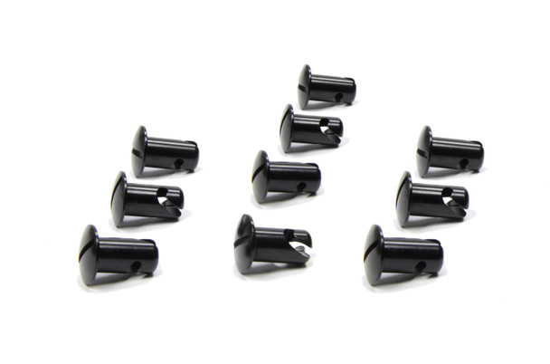 Oval Head Button Alum Black .550 Long 10 Pack (TXRCH-4402-10-BLK)