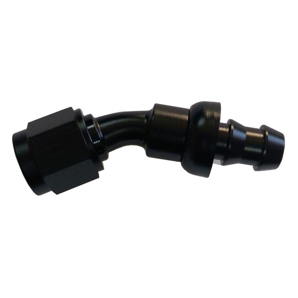 #6 30 Degree Hose End Push Lock (TXRHF-13006-BLK)