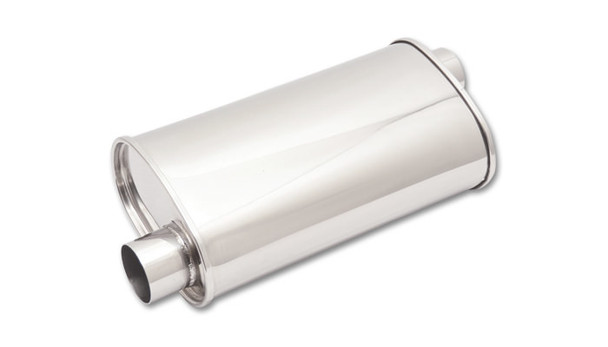 STREETPOWER Oval Muffler 2.5in inlet/outlet (VIB1126)