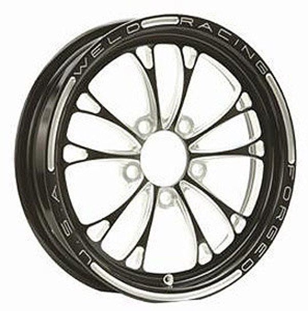 V-Series Frnt Drag Wheel Blk 15x3.5 5x4.75BC 2.25 (WEL84B-15272)