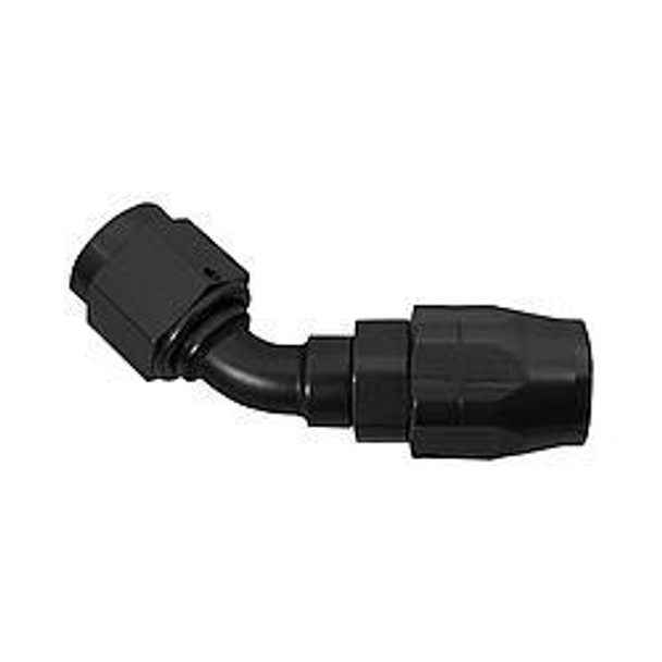 #12 45 Deg Double Swivel Hose End Black (XRP204512BB)