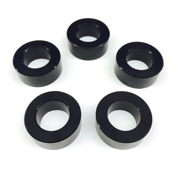 Billet Aluminum Lug Nut Spacer Washers - 1/4" Black