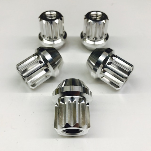 Billet Aluminum 12pt Lug Nuts - 1/2" Acorn Polished