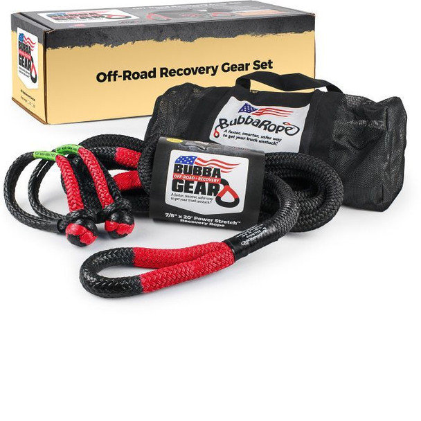 Truck Recovery Gear Set 7/8in x 30ft Black/Red (BUB176880RDG)