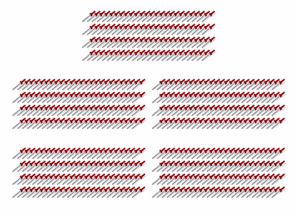 Sml Hd Rivet Red Multi-Grip 500pk (FIV814R-500S)