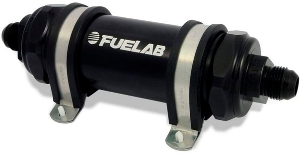Fuel Filter In-Line 5in 6 Micron Fibgerglass 8AN (FLB82832-1)