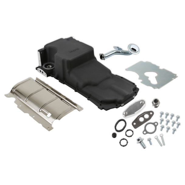 GM Gen V LT Oil Pan Swap Kit - Black Finish (HLY302-20BK)