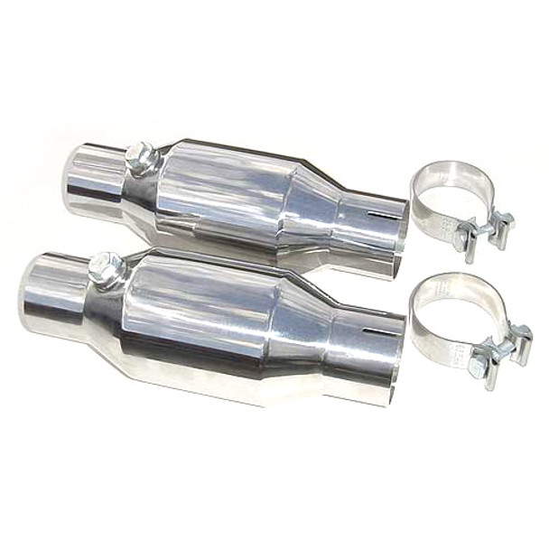 Catalytic Converter Kit Pair 2.5in Hi Flow (PYPCVM11K)