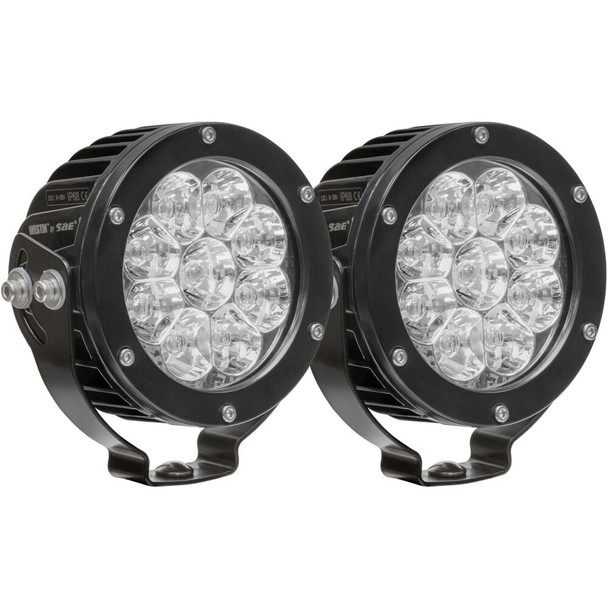 Axis LED Auxiliary Light Round Flood Pattern Pair (WES09-12007B-PR)