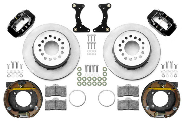 Brake Kit Rear Black FDL Plain 12in GM G Body (WIL140-17121)