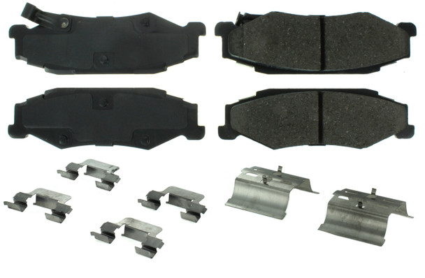 Posi-Quiet Ceramic Brake Pads with Shims and Har (CBP105.07320)