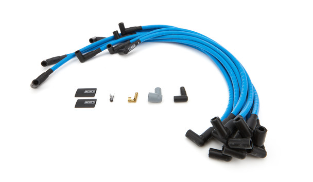 SBC Spark Plug Wire Set 90-Degree - Blue (SPWCH-402-4)