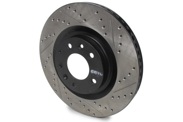 Sport Cryo Drilled/Slott ed Brake Rotor; Front Le (STP127.45080CL)