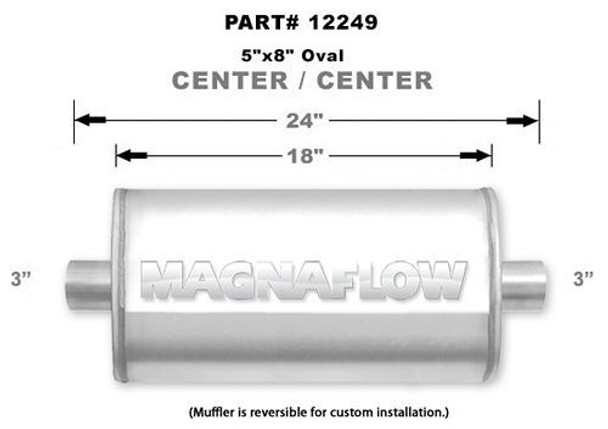 Stainless Steel Muffler  (MAG12249)