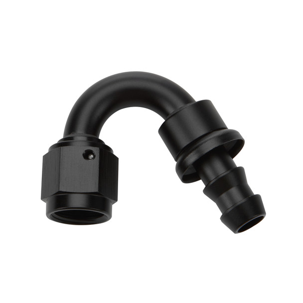 Pushlock Hose End Black 150 Deg Elbow -8 (ALL49473)