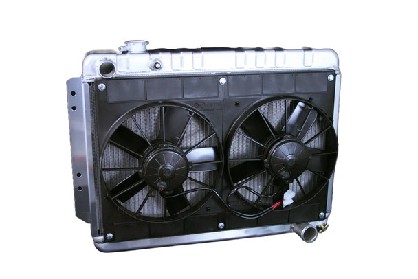 Radiator w/Fans Impala 59-64 Manual Trans Raw (DEW32-4139015M)