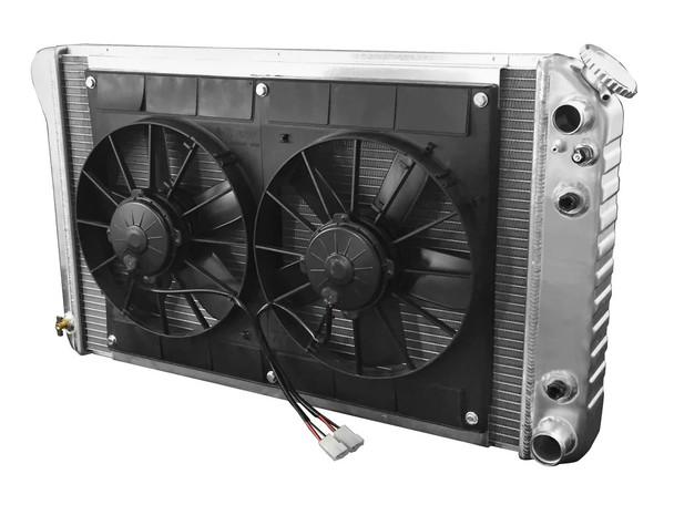 Radiator w/Fans Camaro 70-81 LS Auto Trans Raw (DEW32-6139005A)