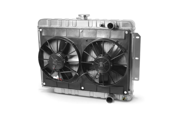 Radiator w/Fans Impala LS 59-64 Man Trans Raw (DEW32-6139014M)