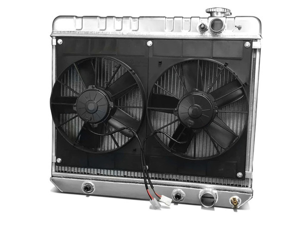 Radiator w/Fans C-10 Trk LS 63-66 Auto Trans Raw (DEW32-6139017A)