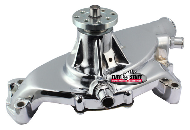 BBC Short Water Pump Aluminum Smooth Chrome (TFS1496NA)