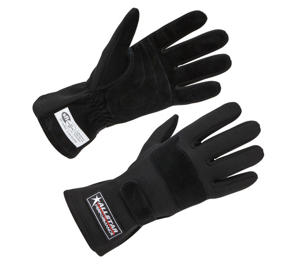 Racing Gloves SFI 3.3/5 D/L Black Small (ALL915011)