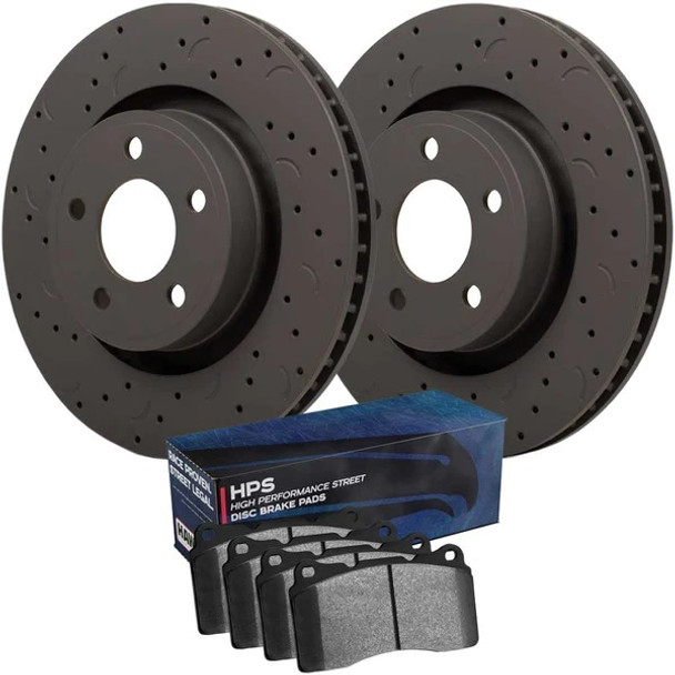 Brake Rotor & Pad Kit Rear GM (HAWHKC4406.568F)