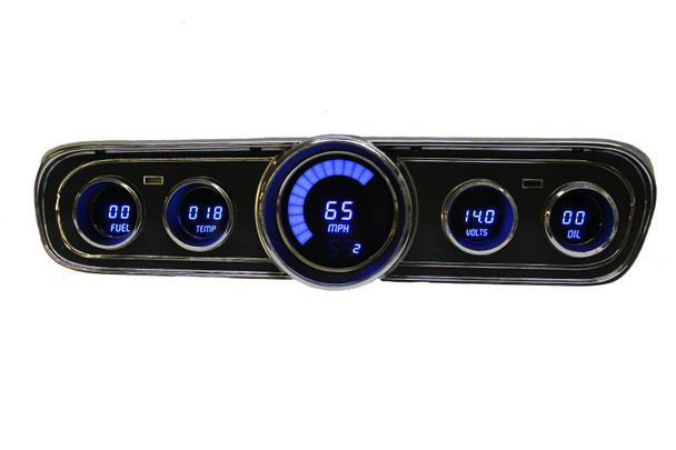 LED Digital Gauge Panel 1965-1966 Ford Mustang (ITLDP7001B)