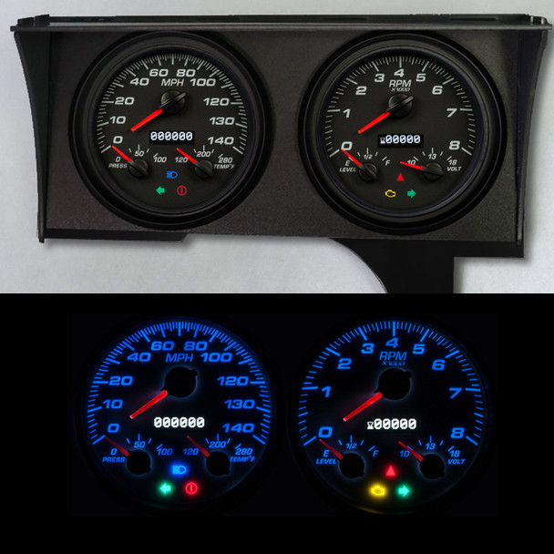 Gauge Kit GM Monte Carlo 78-88 Perf II Blk (NVG88321-01)