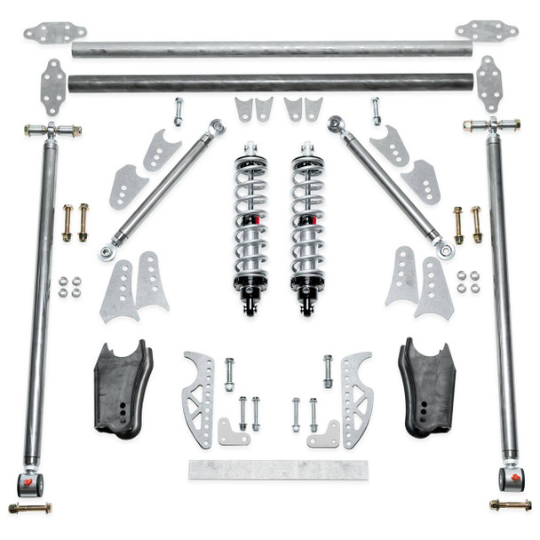Rear 4-Link Triangulated Single Adjustable Shocks (QA1R174-170)